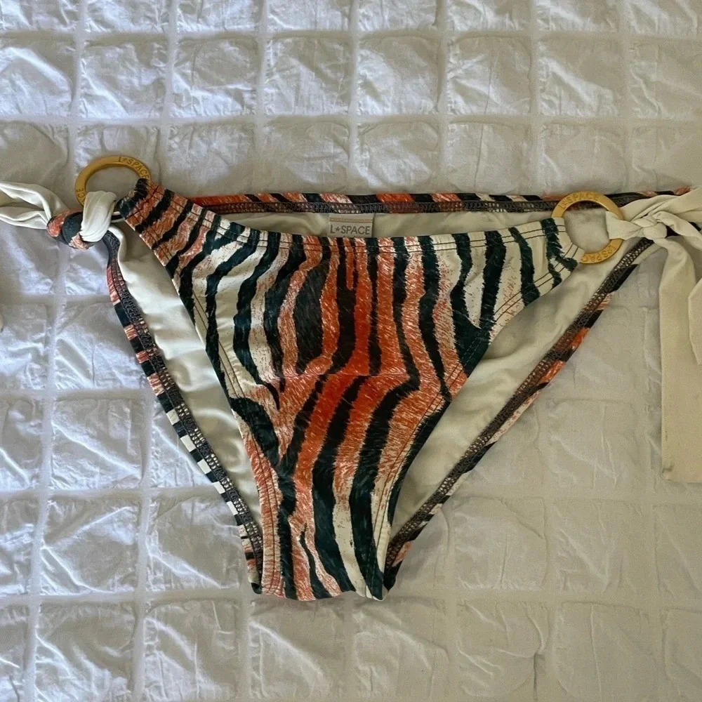 L*Space tiger bikini bottom